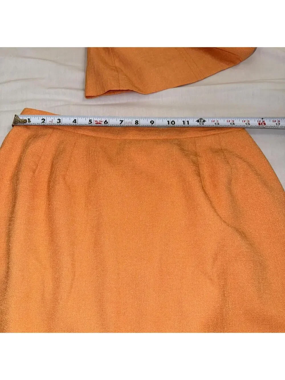 Kasper for A.S.L. Women’s 2-Piece Orange Skirt Suit Blazer & Skirt Set Size 12